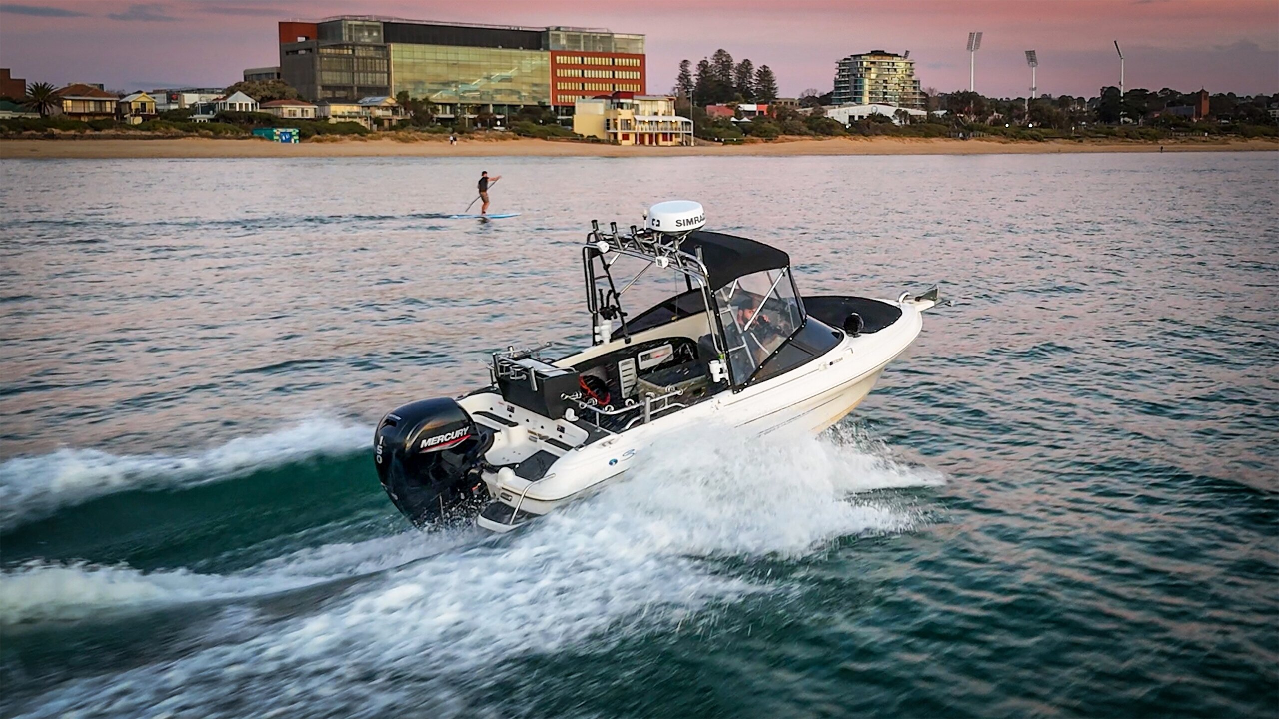 Fishing boat on Port Phillip Bay near Geelong